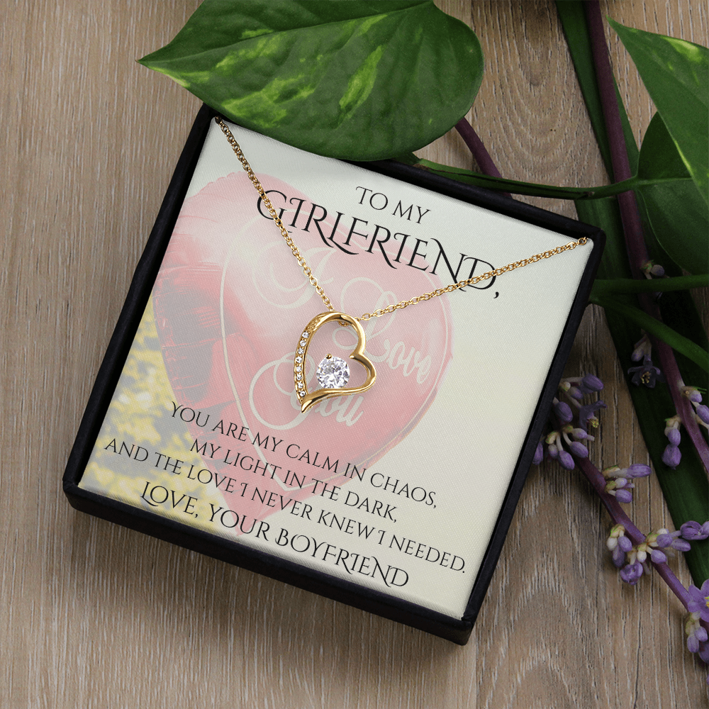Valentine's Day Infinite Love Necklace - Gifts For Girlfriend (Message 02)