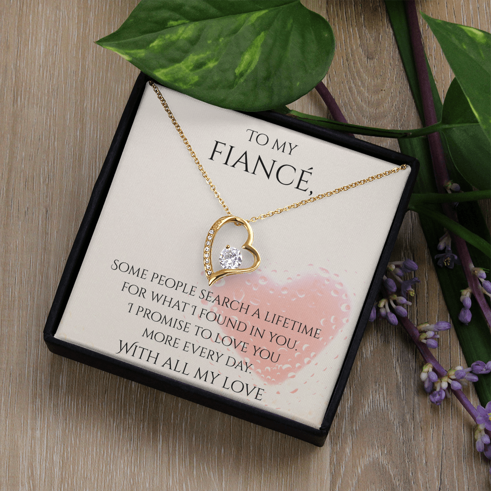 Valentine's Day Infinite Love Necklace - Gifts For Fiancé (Message 03)