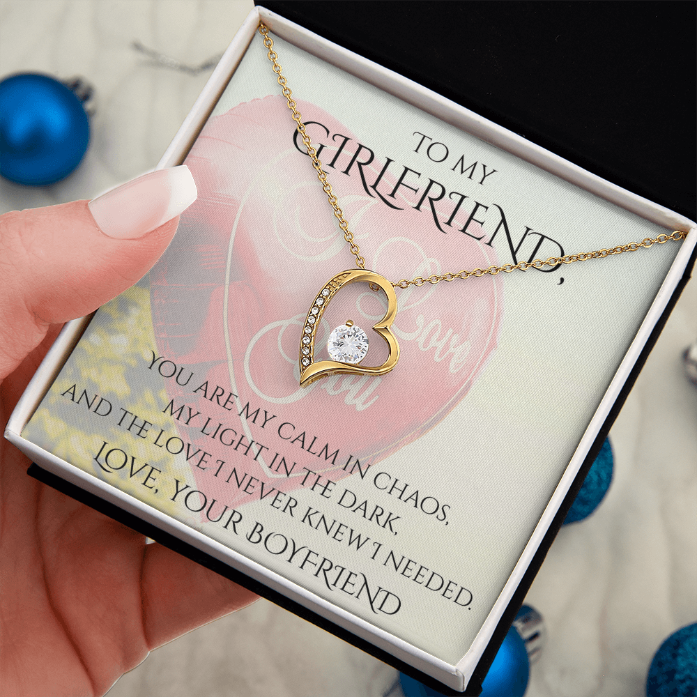Valentine's Day Infinite Love Necklace - Gifts For Girlfriend (Message 02)