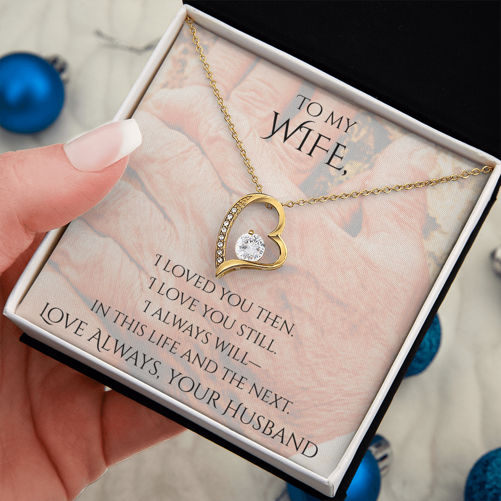 Valentine's Day Infinite Love Necklace - Gifts For Wife (Message 02)