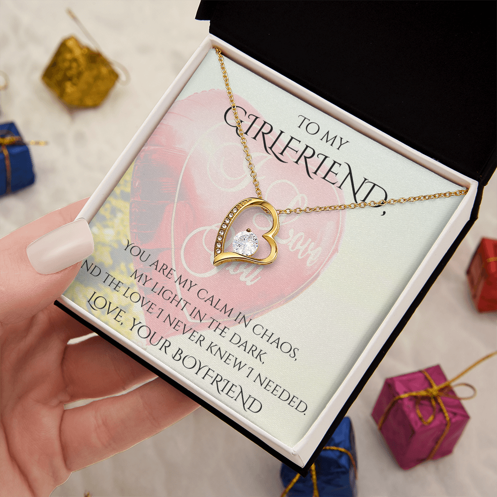 Valentine's Day Infinite Love Necklace - Gifts For Girlfriend (Message 02)