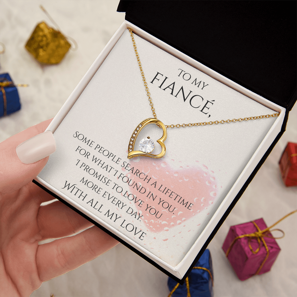 Valentine's Day Infinite Love Necklace - Gifts For Fiancé (Message 03)