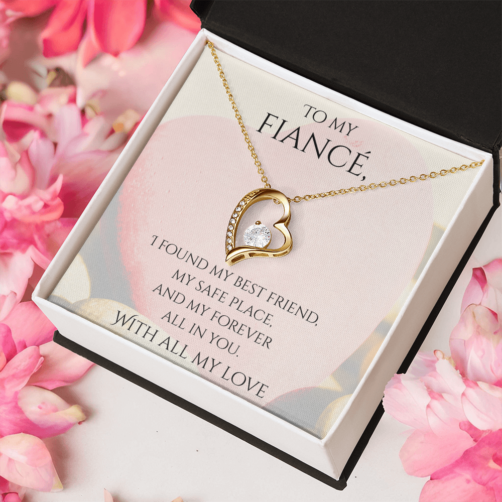 Valentine's Day Infinite Love Necklace - Gifts For Fiancé (Message 02)