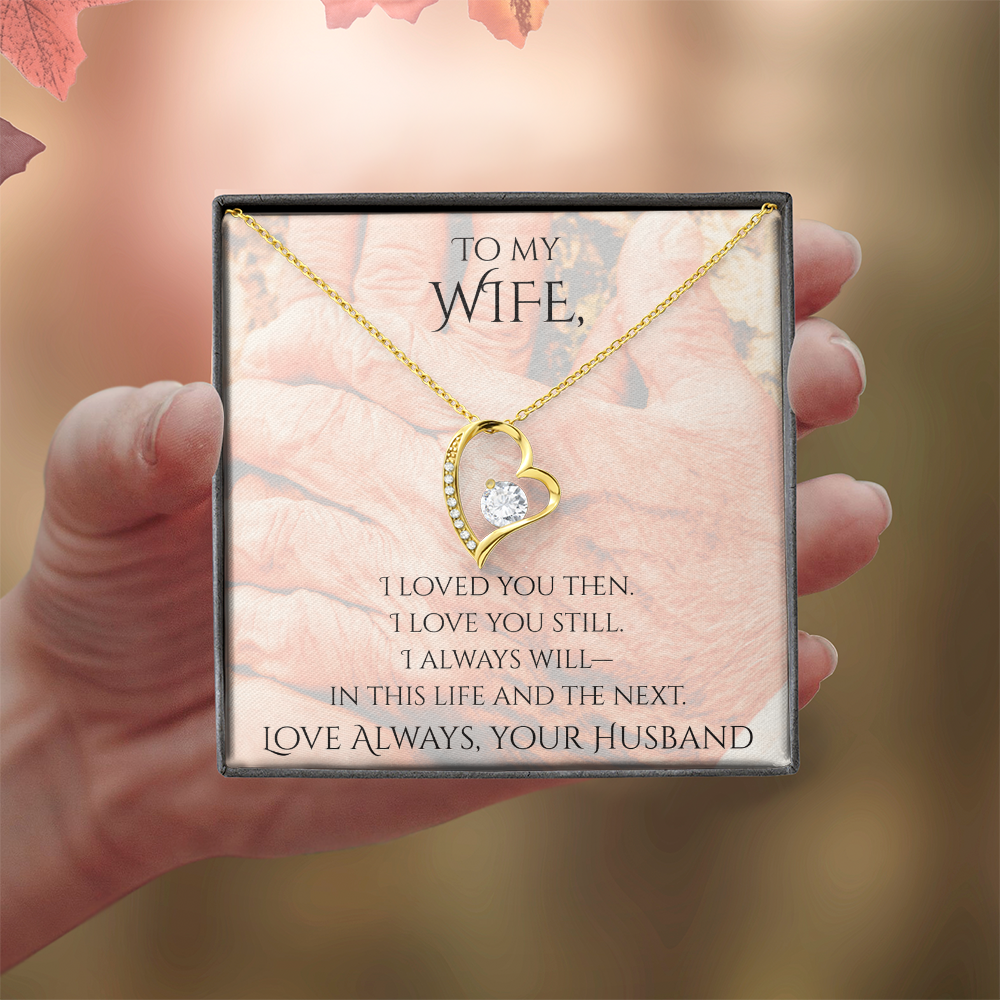 Valentine's Day Infinite Love Necklace - Gifts For Wife (Message 02)