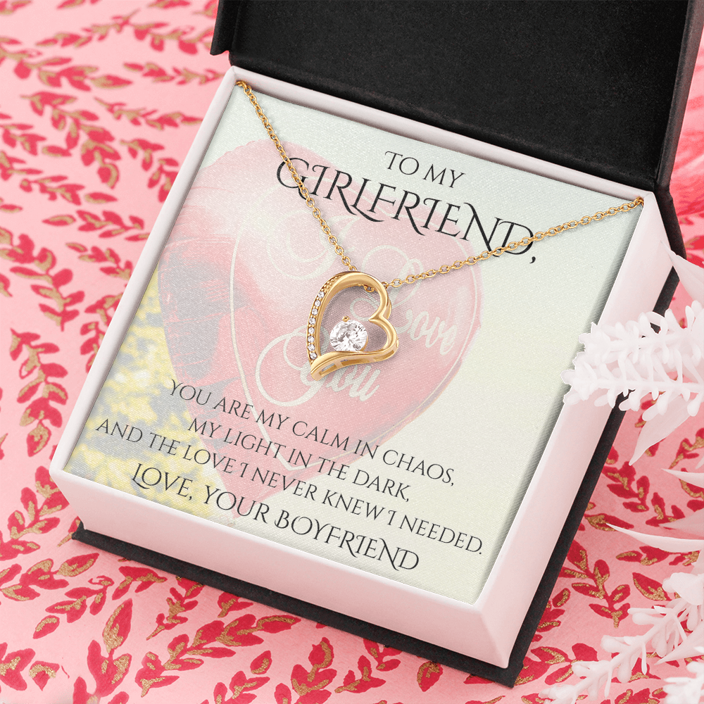 Valentine's Day Infinite Love Necklace - Gifts For Girlfriend (Message 02)