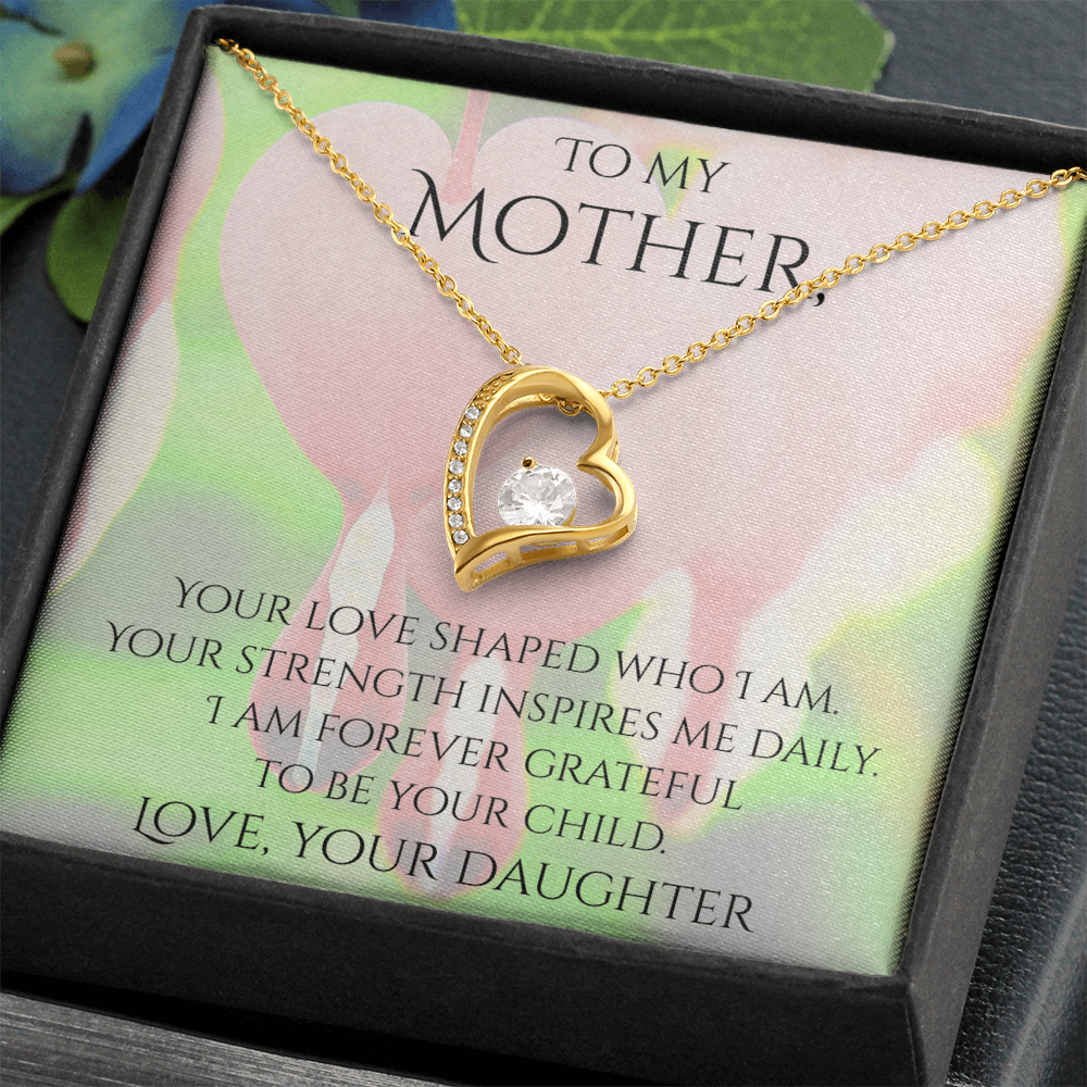 Valentine's Day Infinite Love Necklace - Gifts For Mother (From Daughter)