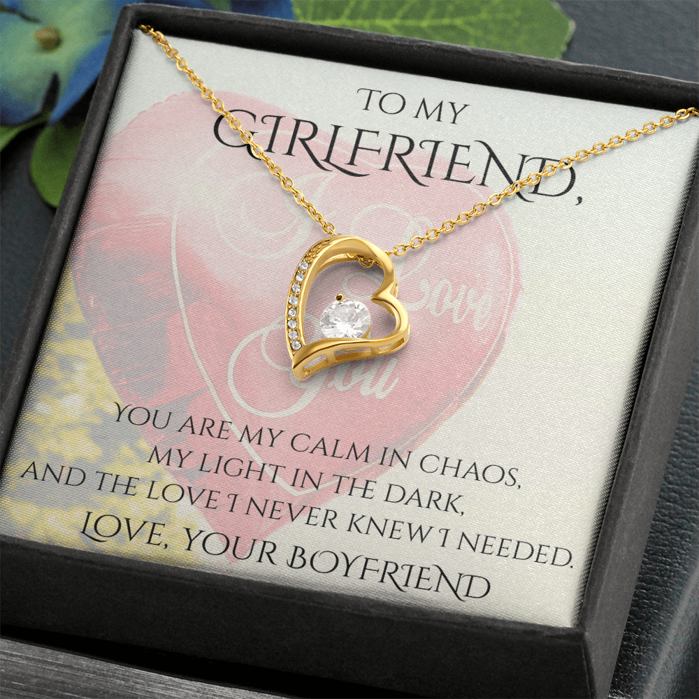 Valentine's Day Infinite Love Necklace - Gifts For Girlfriend (Message 02)