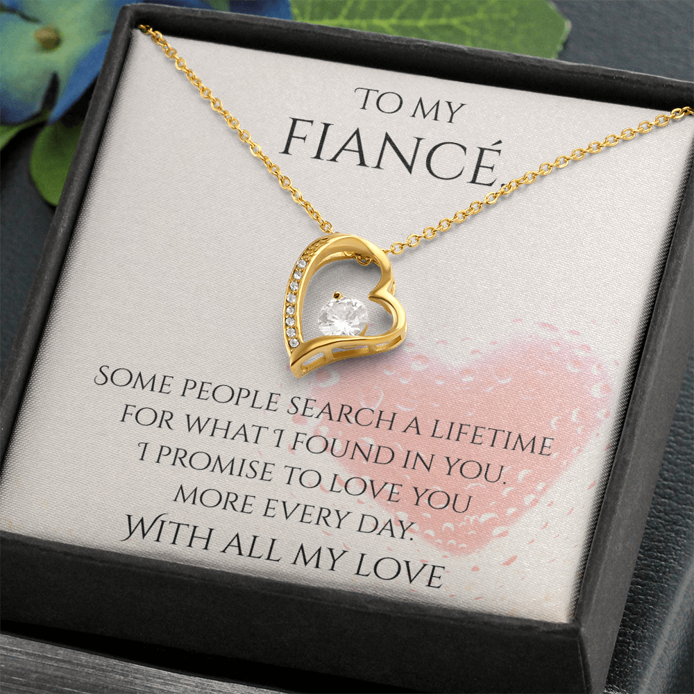 Valentine's Day Infinite Love Necklace - Gifts For Fiancé (Message 03)