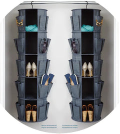 360-Degree Rotating Hanging Closet Organizer Bag