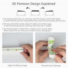 Travel-Size 2-in-1 Hair Straightener & Curler