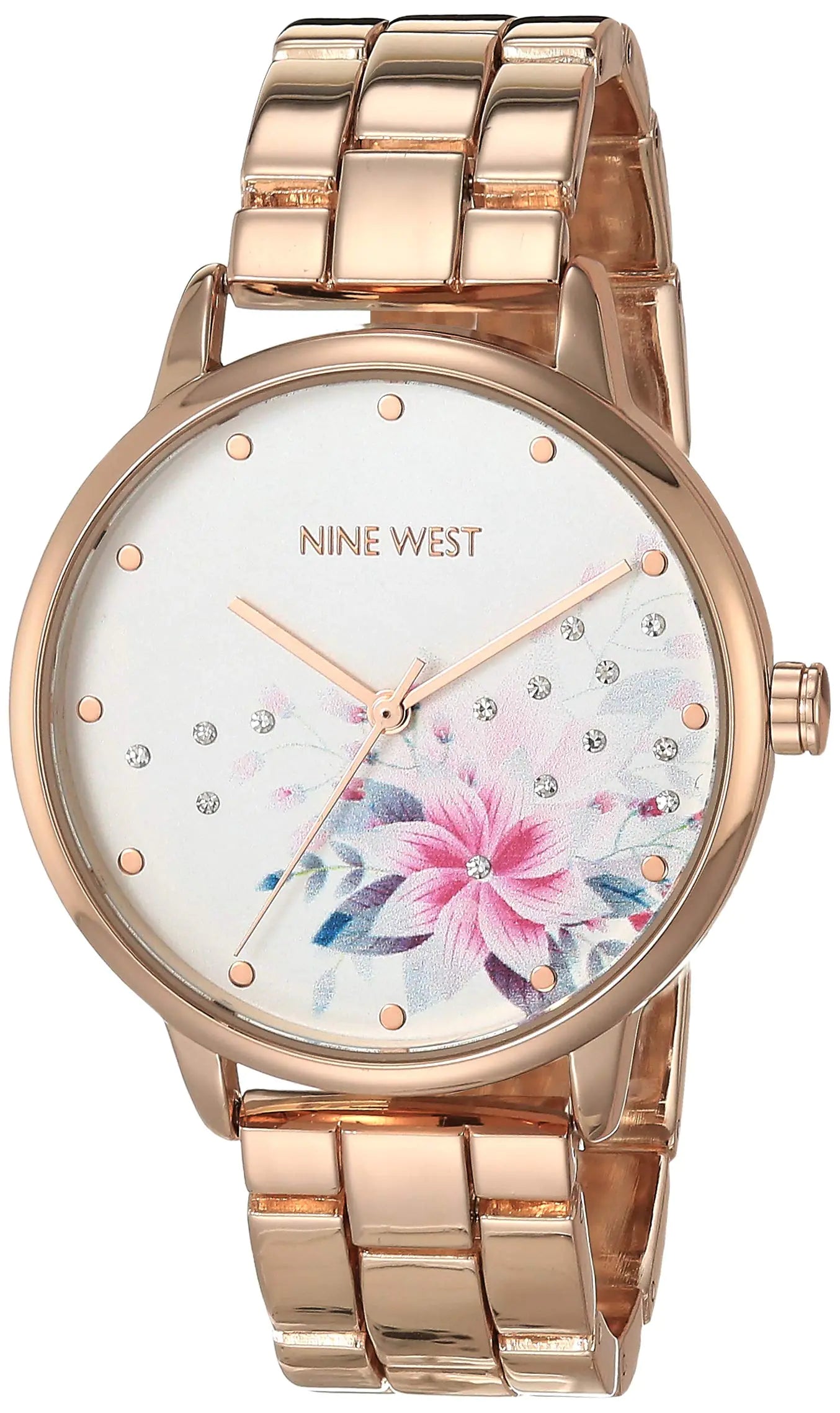 Nine West Women's Crystal Accented Watch