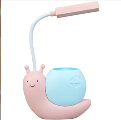 Cute Snail USB Desk Lamp with Pen Holder