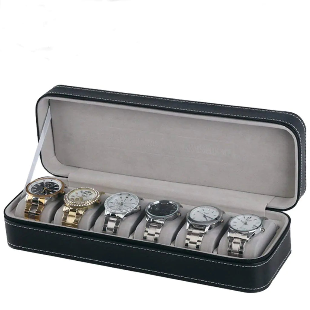 Portable Watch Display Storage Box (6-Slot)