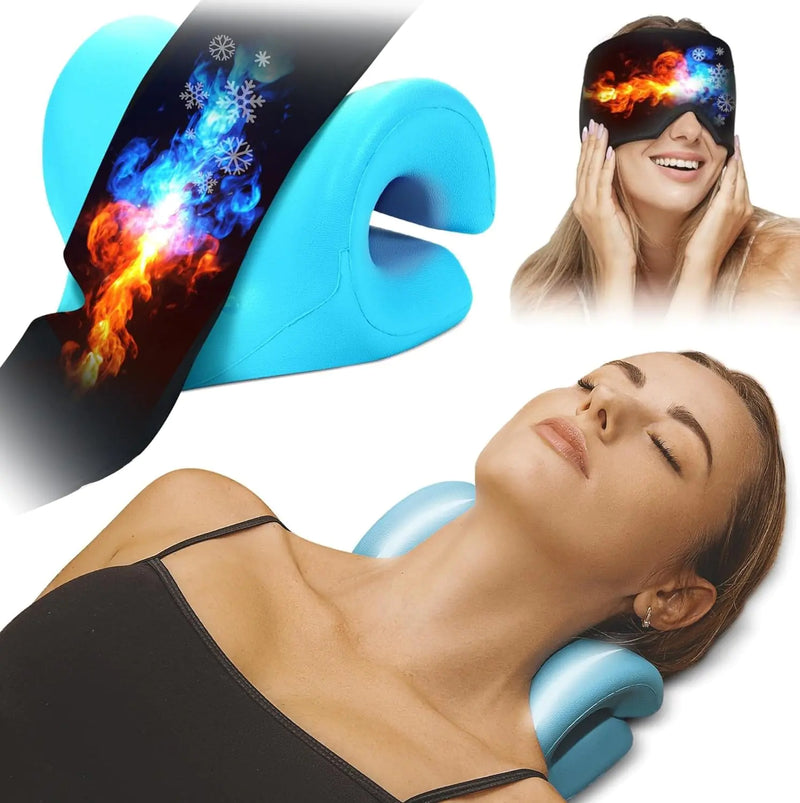 CerviCare Neck Stretcher & Migraine Relief Combo