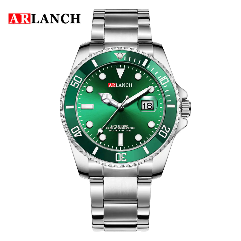 ARLanch Green Stainless Steel Watch