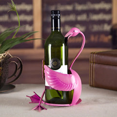 Flamingo Wine Rack - Iron Art Home Decor Piece