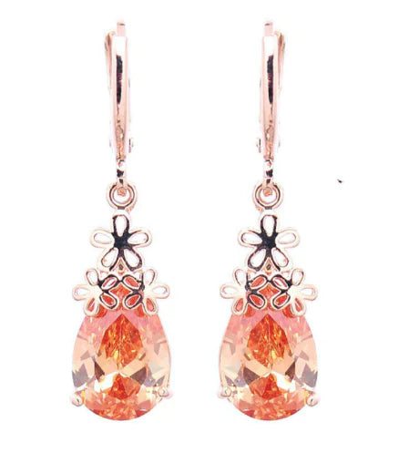 Creative Water Drop Earrings with Zircon