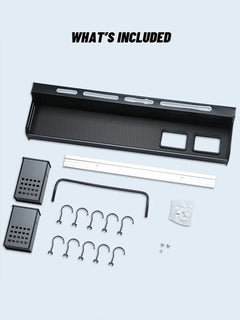 Wall-Mounted Multi-Functional Kitchen Storage Rack