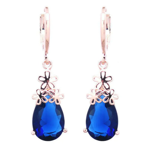 Creative Water Drop Earrings with Zircon