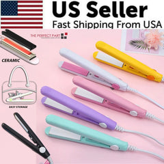 Travel-Size 2-in-1 Hair Straightener & Curler